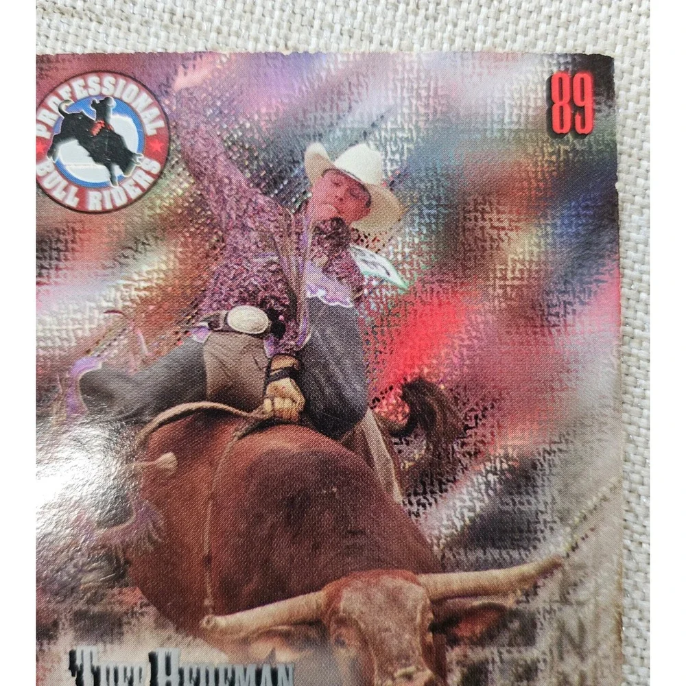 Wheels High Gear Rodeo Trading Card Tuff Hedeman 89 Signed Autograph 2000 PBR